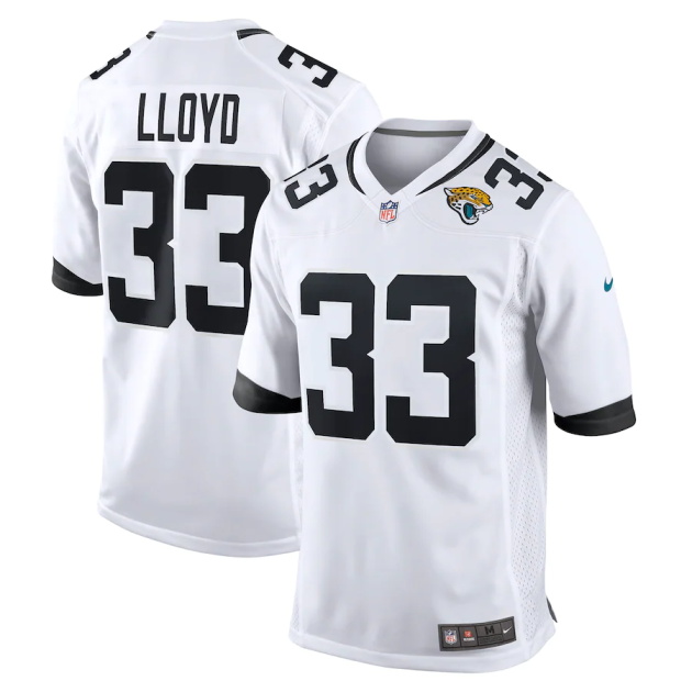 mens nike devin lloyd white jacksonville jaguars away game player jersey